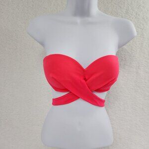 Victoria's Secret's Pink Bikini Top Only Swimsuit Bathing Suit Women's Small